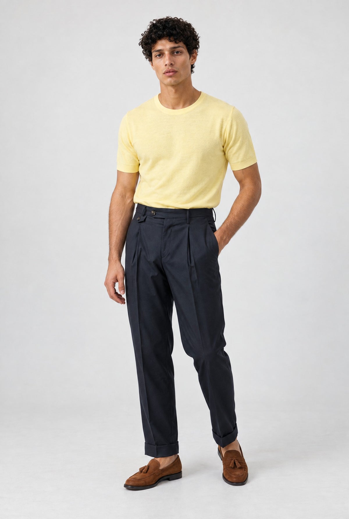 Pantalone ERNESTO Lana - Blue - SETTANTA