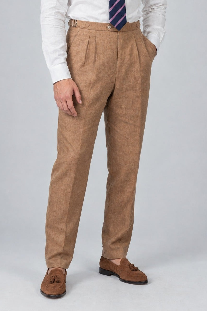 Pantalone GEKKO Rifinito - Lino Beige - SETTANTA