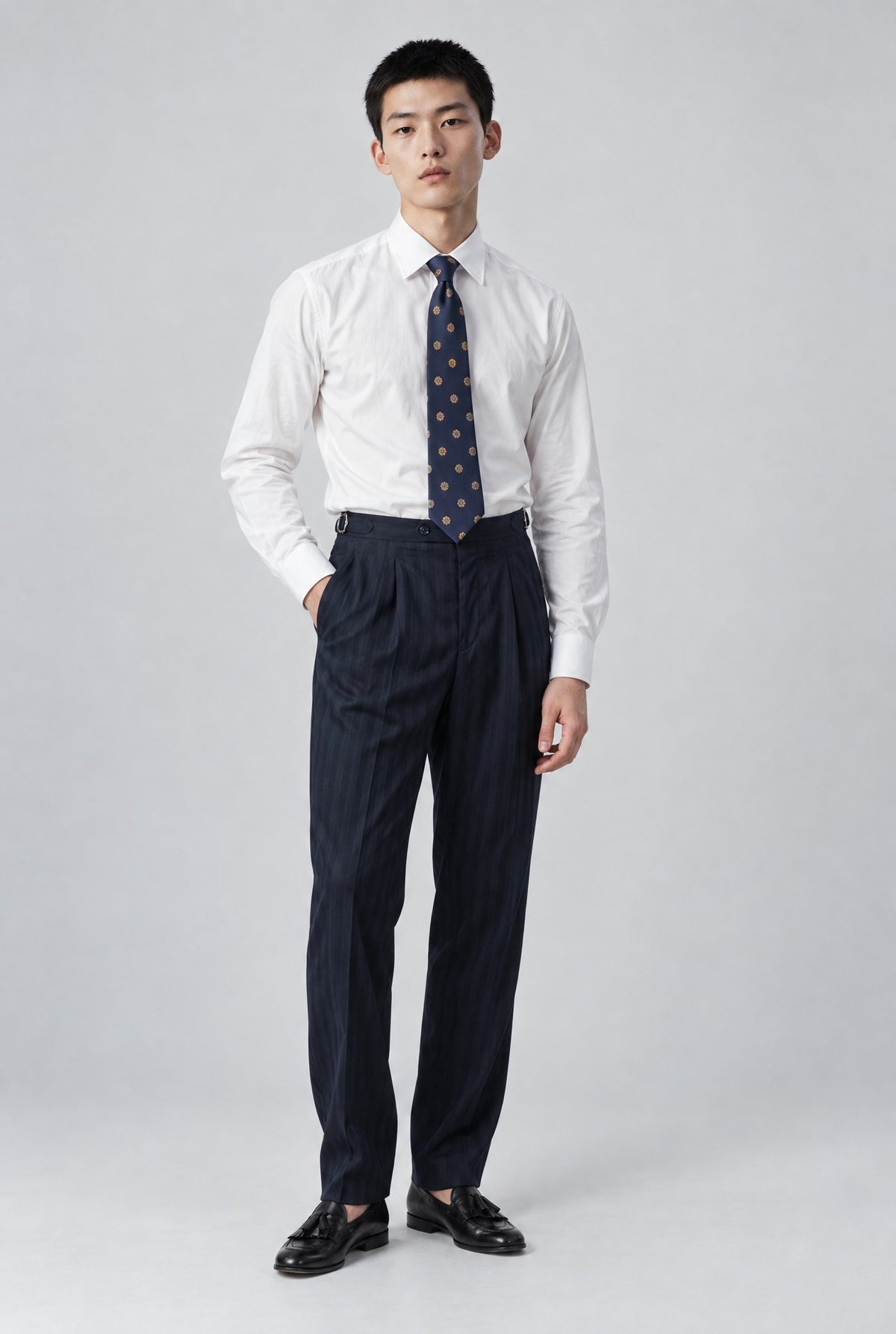 Pantalone GEKKO Rifinito - Blue Herringbone - SETTANTA