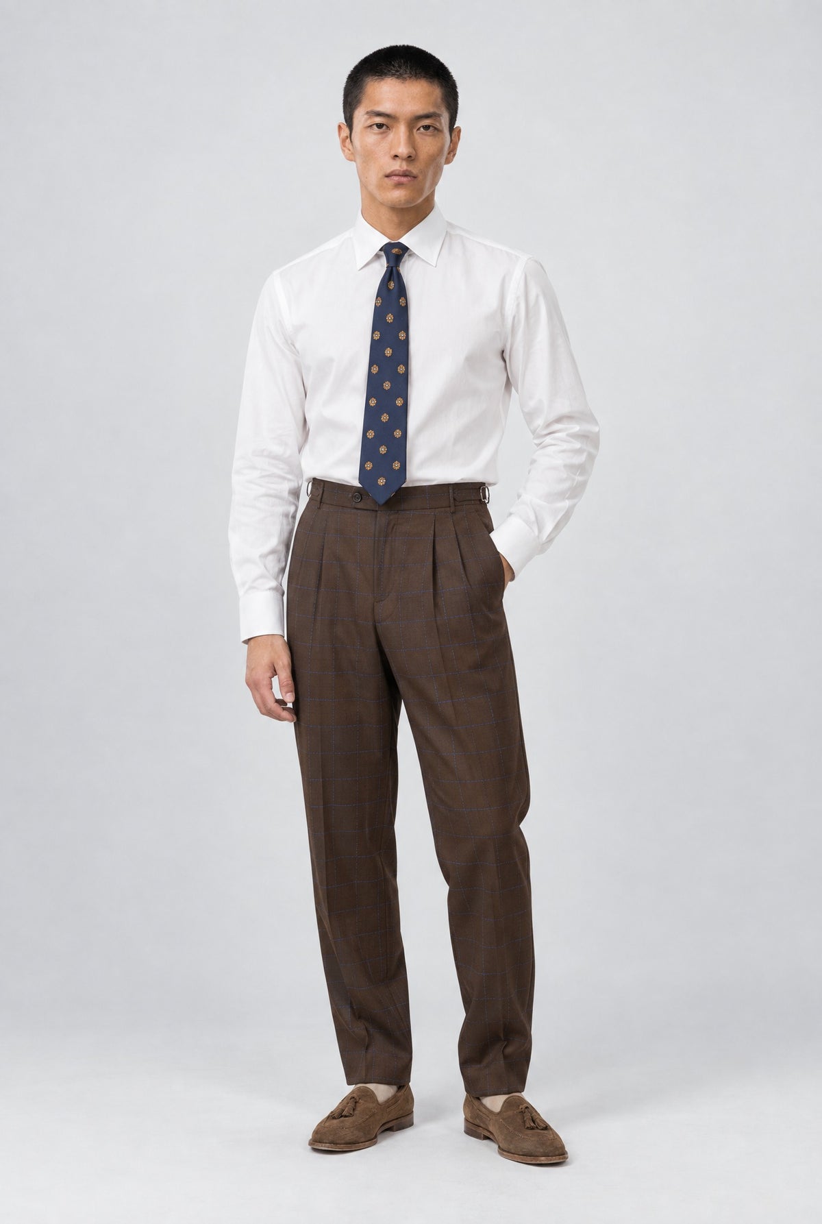 Pantalone GEKKO Rifinito - Tabacco Finestrato - SETTANTA