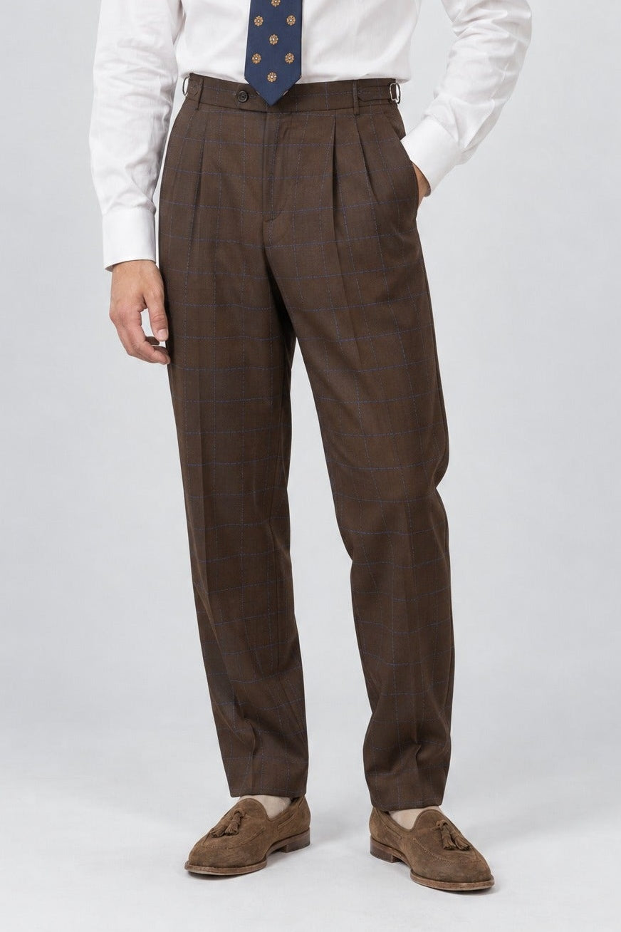 Pantalone GEKKO Rifinito - Tabacco Finestrato - SETTANTA
