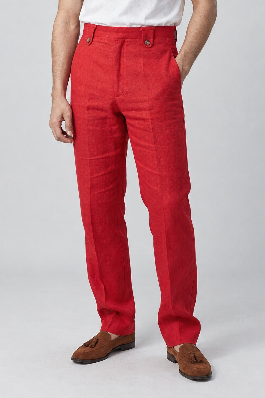 Pantalone MICHI Lino - Fragola - SETTANTA