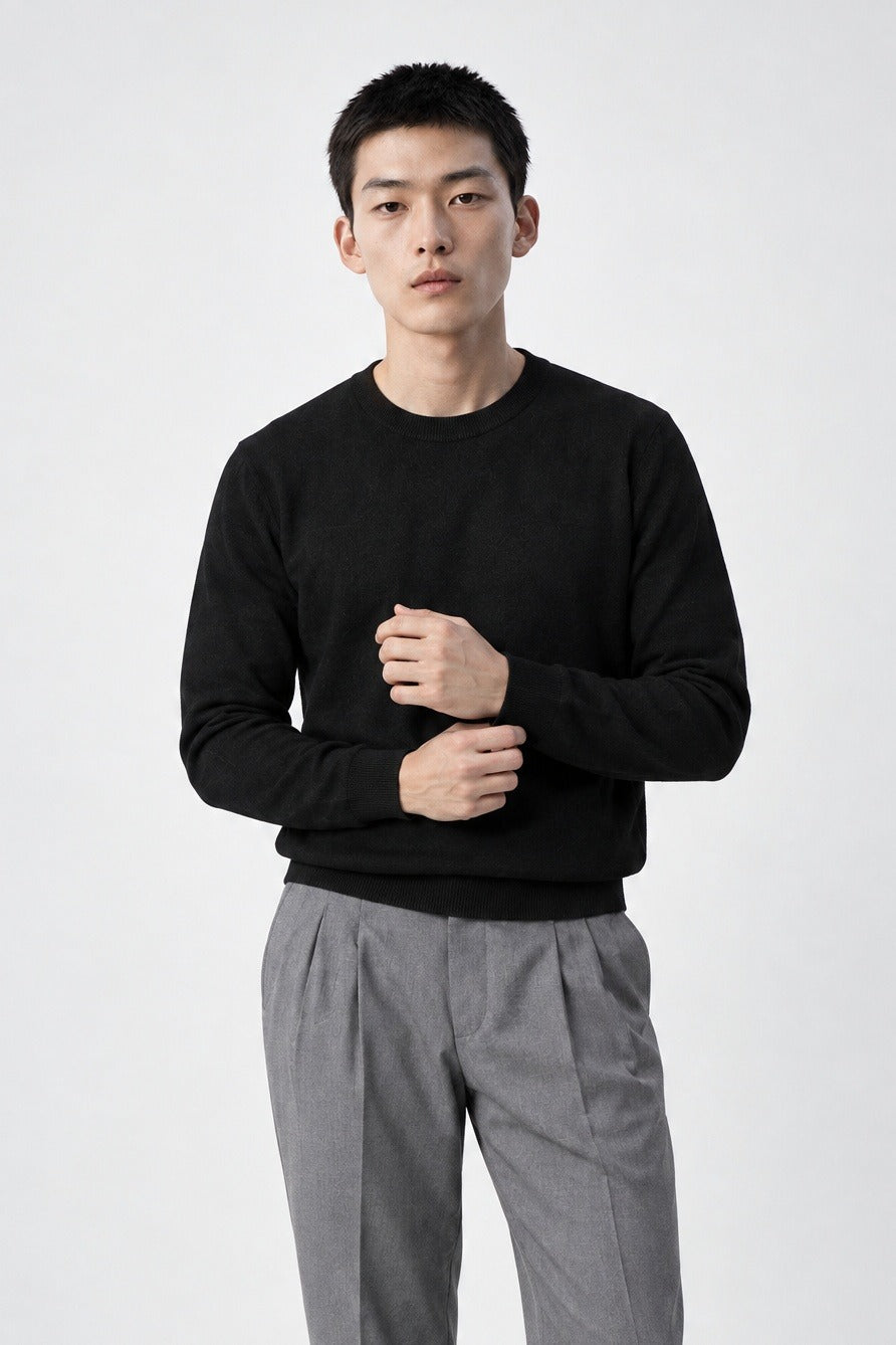Paricollo UNKEI Lambswool Extrafine - Nero - SETTANTA