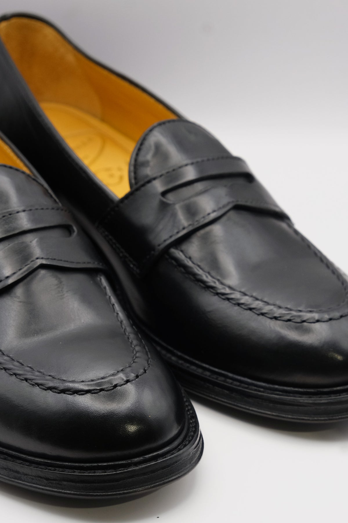 Mocassino BOCCA DI LEONE Vitello Nero - dettaglio