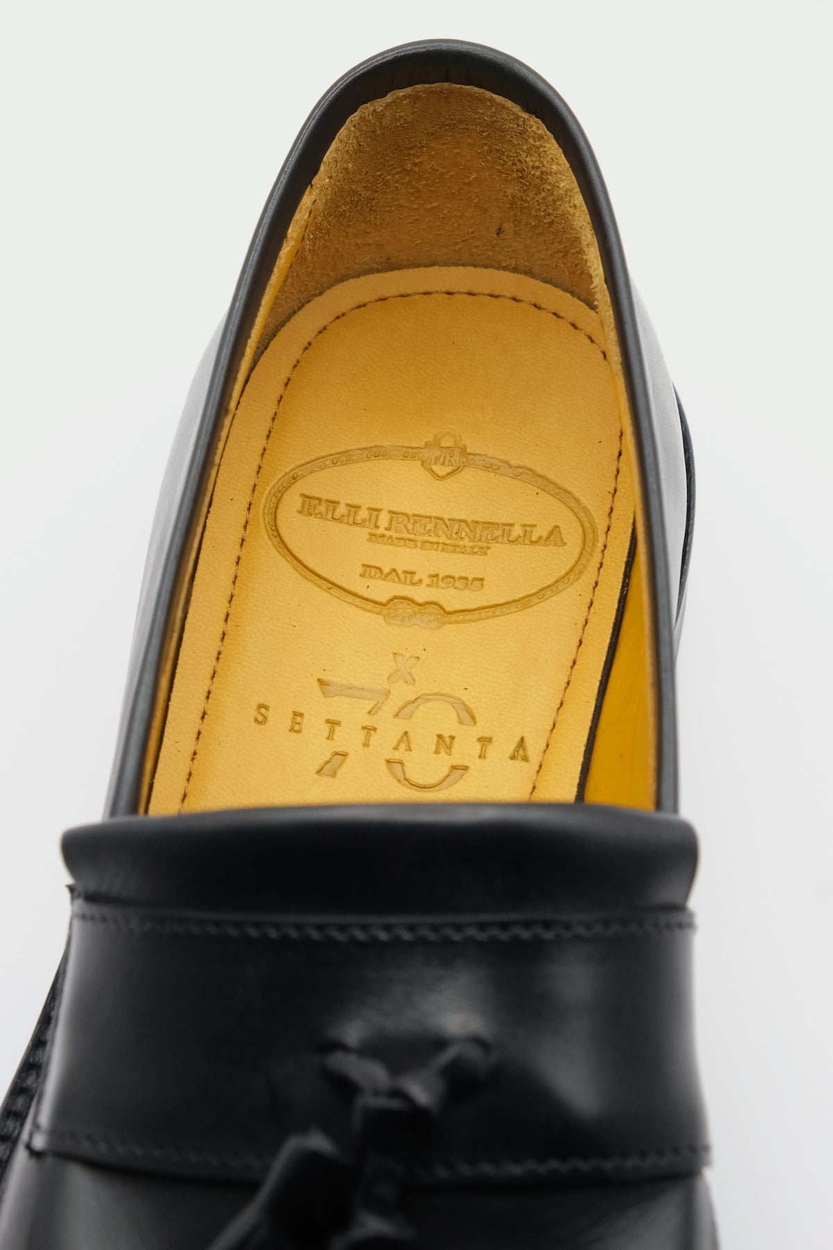 Mocassino FRANGIA & BENDA Vitello Nero - dettaglio